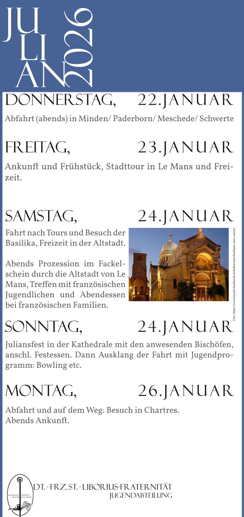 Juliansfest 2026 Kurzprogramm_ Le Mans